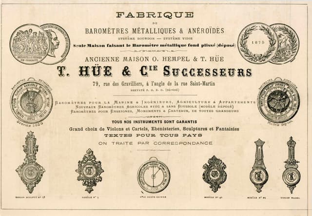 Hunting Bourdon Barometer