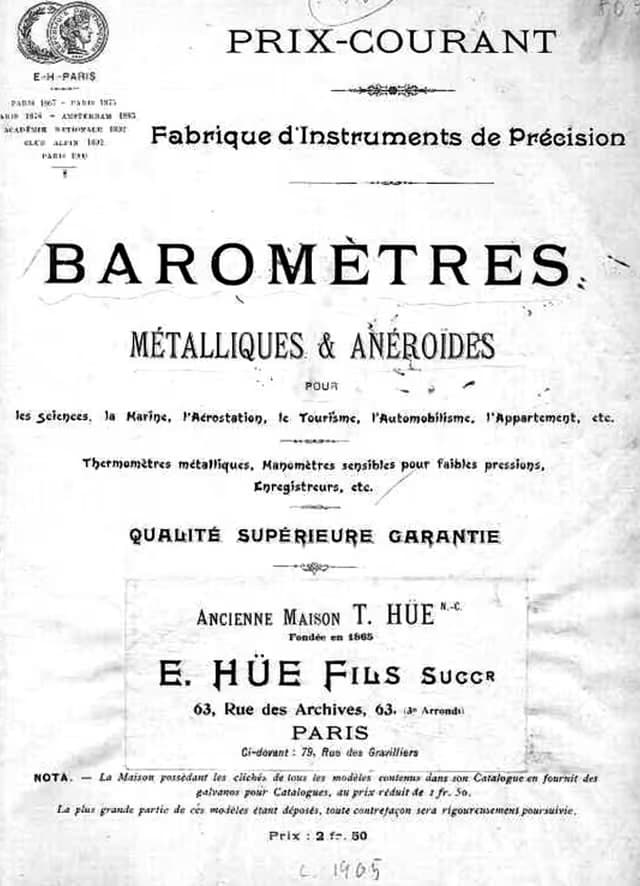 Hunting Bourdon Barometer