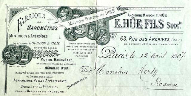Hunting Bourdon Barometer