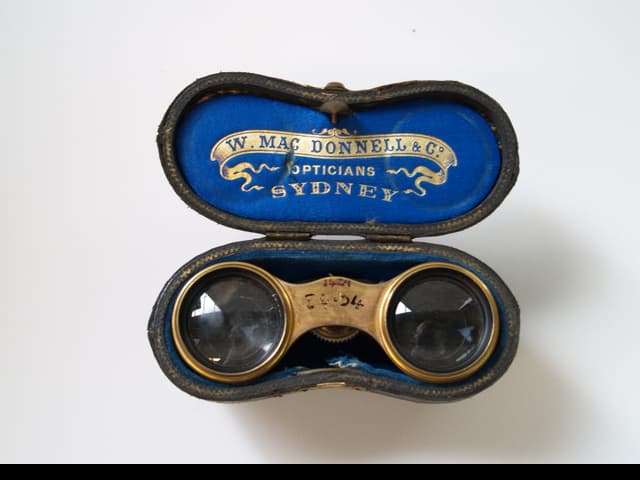 Brass-cased barometer in a mahogany casket with a strap